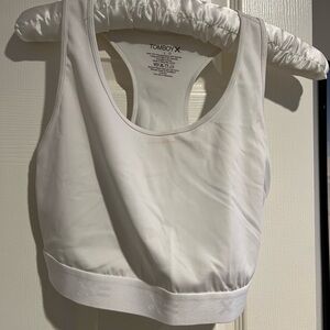 TomboyX White Racerback compression top